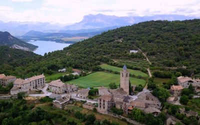 Coscojuela de Sobrarbe, un paisaje sorprendente a vista de pájaro